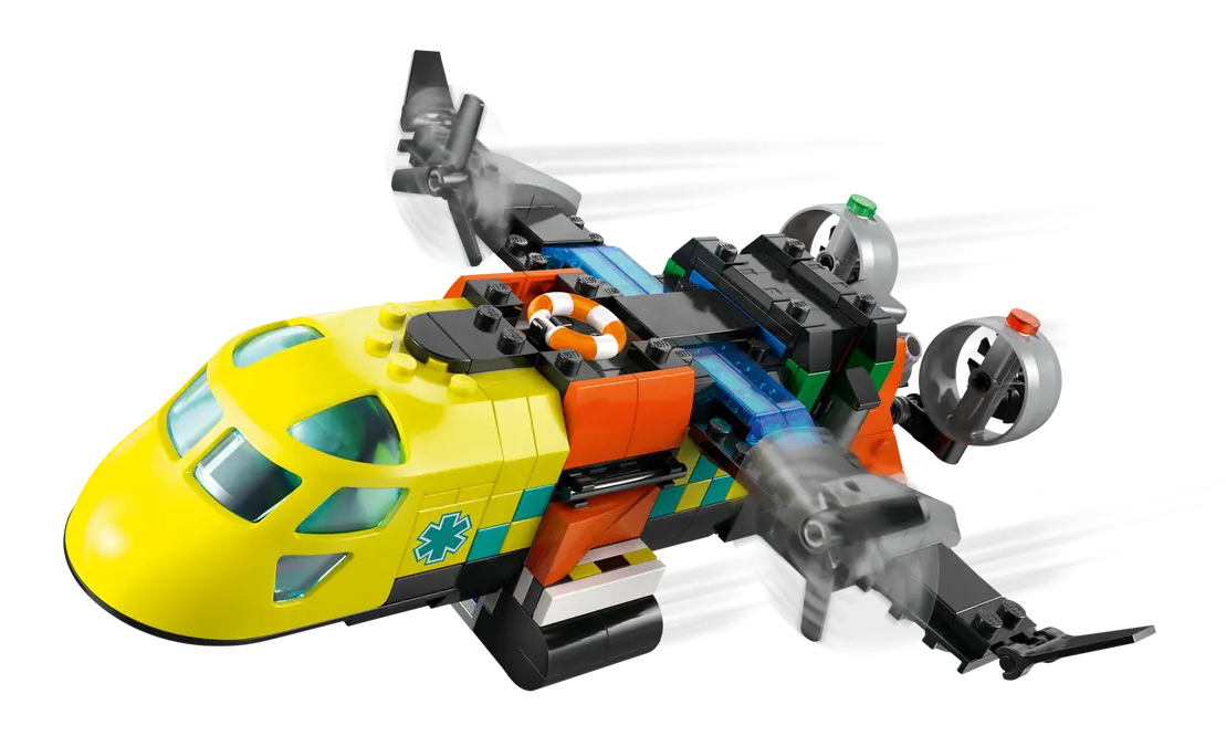 Lego City Airplane, Service Truck & Hovercraft Remix - 60505