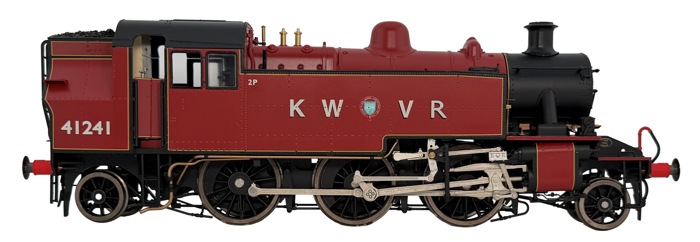 LHT-S-041-008S Ivatt Class 2 2-6-2T 41241 KWVR Crimson (As Preserved) Steam Locomotive - DCC Sound