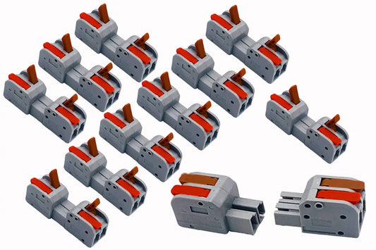 DCW-iLP2.10 Solder-Free 2-Pole 2-piece PLUGGABLE i-Link Connectors (10 pairs)