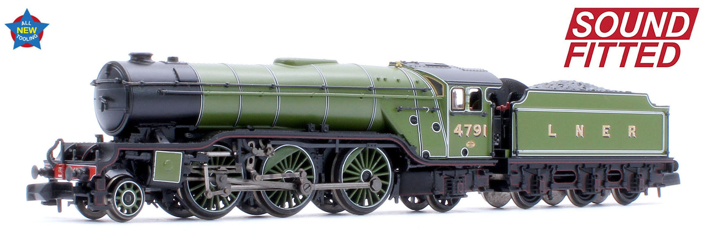 LNER V2 4791 LNER Lined Green (Original) Steam Locomotive - DCC Sound