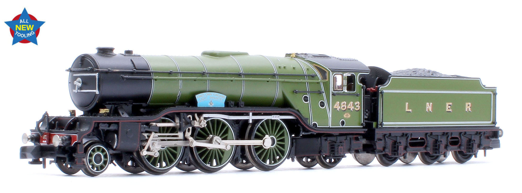 Graham Farish 372-611 LNER V2 4843 'Kings Own Yorkshire – Rails