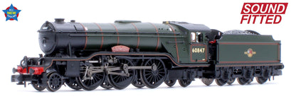 LNER V2 60847 'St Peter's School' BR Lined Green (Late Crest) Steam Locomotive - DCC Sound