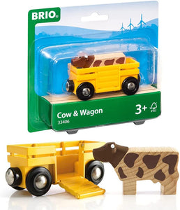 BRIO WORLD - Cow & Wagon
