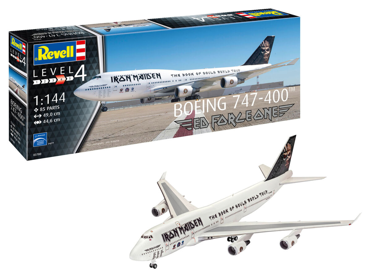 Boeing 747-400 Iron Maiden "Ed Force One" Model Kit