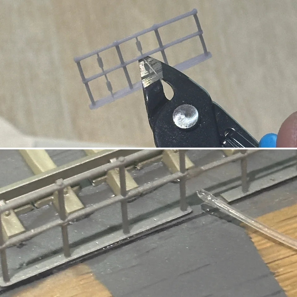 OO Gauge Safety Fencing (Pack of 12) - Unpainted