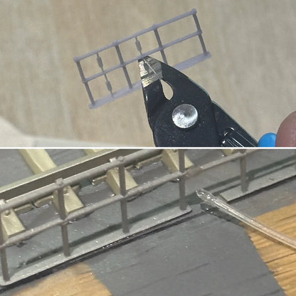 OO Gauge Safety Fencing (Pack of 12) - Unpainted