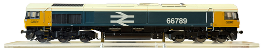 7D-066-005DS Class 66 789 GBRF 'British Rail 1948-1997' BR Blue Large Logo Diesel Locomotive - DCC Deluxe Sound Fitted
