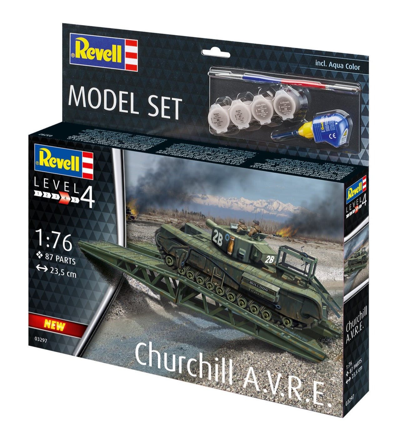 Model Set Churchill A.V.R.E. (1:76 Scale) Model Kit