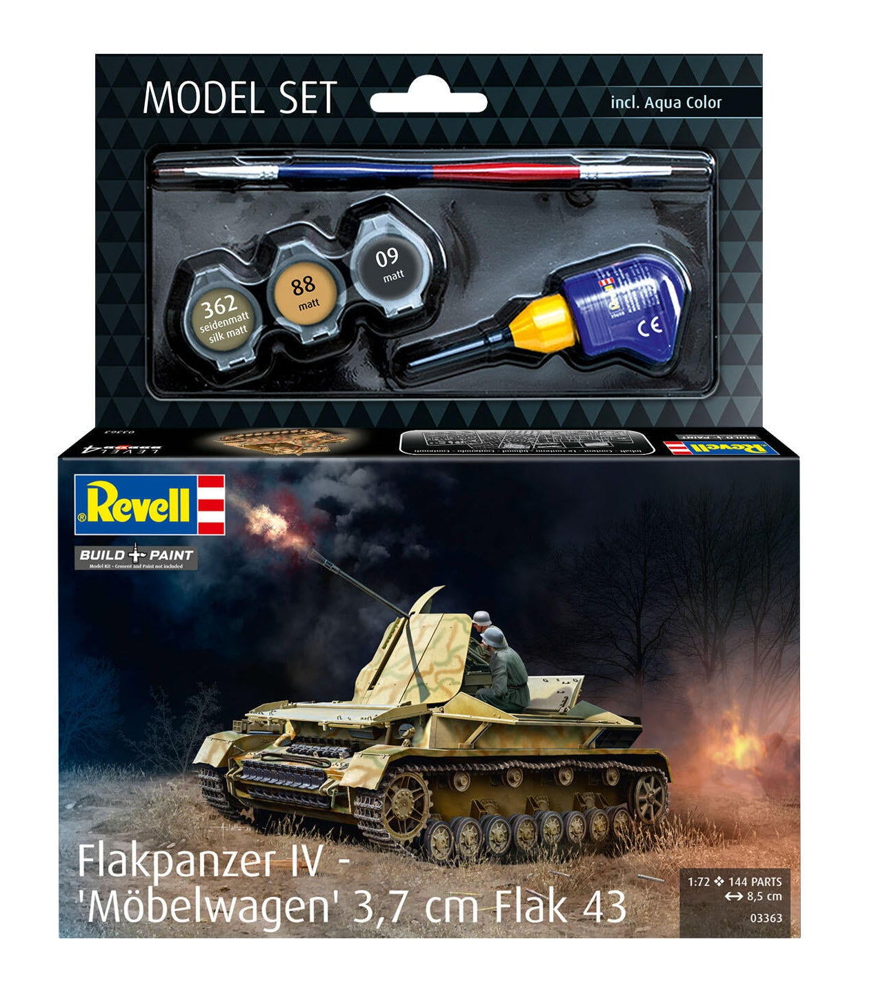 Model Set Flakpanzer IV "Möbelwagen" 3.7cm Flak Model Kit