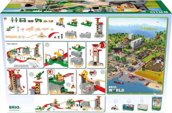 BRIO World Railway Set Cargo Mountain Set