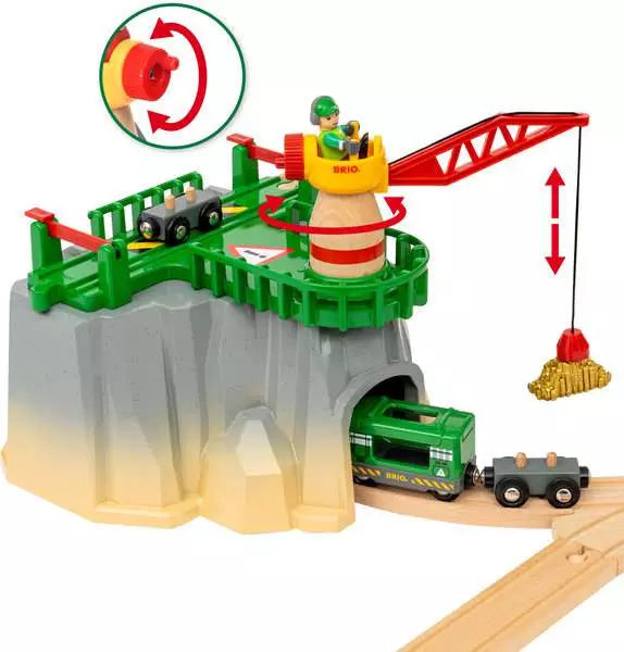 BRIO World Railway Set Cargo Mountain Set