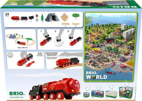 BRIO World Railway Set Steaming Train set