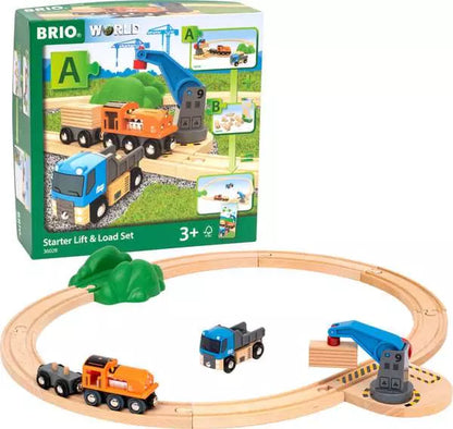 36028 BRIO World Railway Set Starter Lift & Load Set