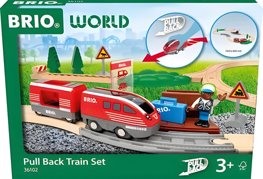 36102 BRIO World Railway Set Pull Back Train Set