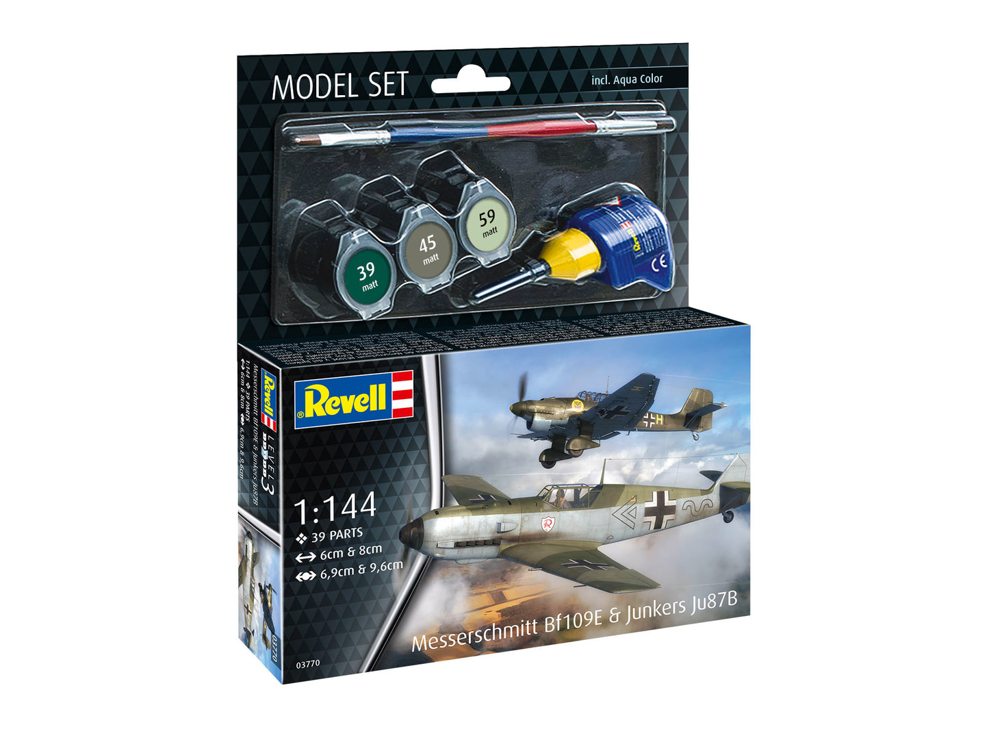 Model Set Messerschmitt Bf109E & Ju87B Stuka