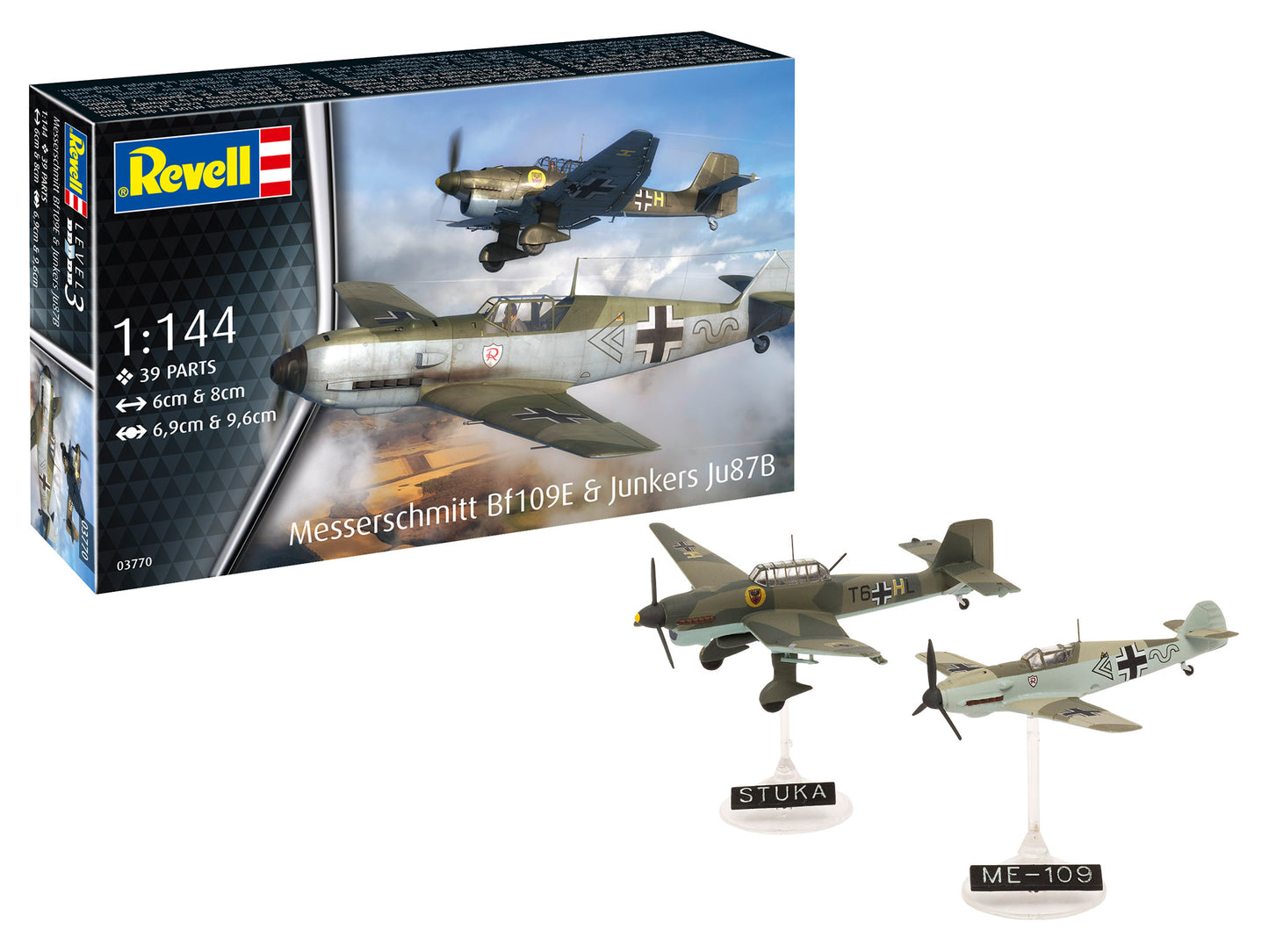 Model Set Messerschmitt Bf109E & Ju87B Stuka