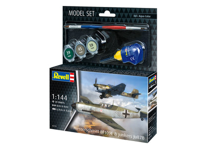 Model Set Messerschmitt Bf109E & Ju87B Stuka