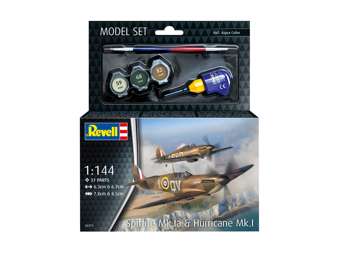 Model Set Spitfire Mk.Ia & Hurricane Mk.I