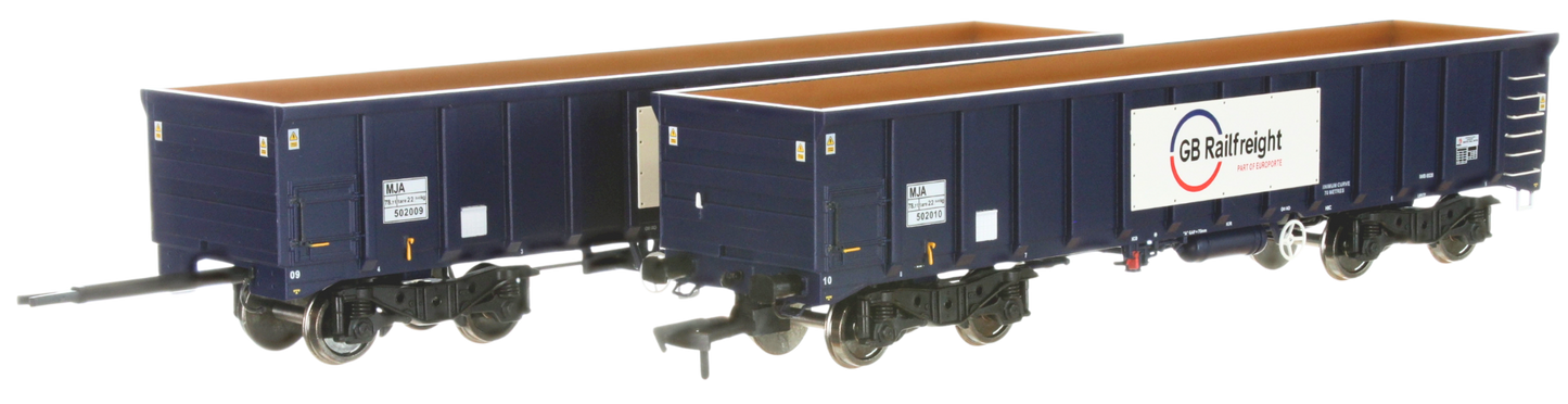 4F-025-020 MJA  GBRF  Bogie Box Wagon 502017 & 018