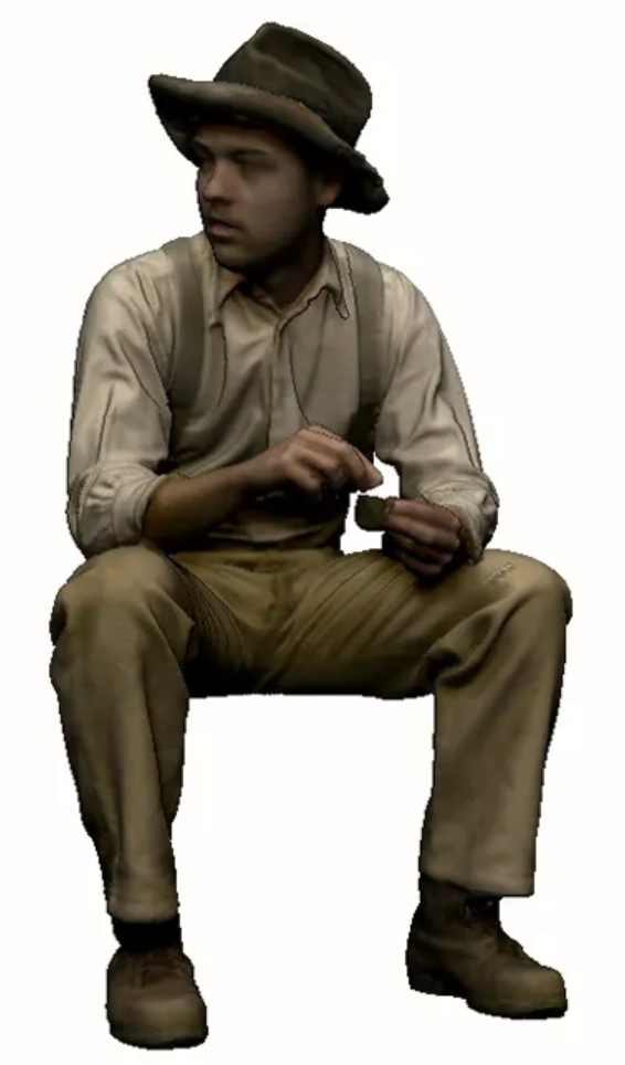 N Gauge - Trade & Services - Mill worker at rest