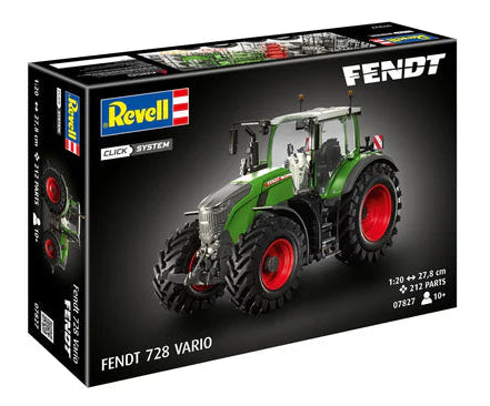 07827 Fendt 728 Vario Tractor (easy-click) Model Kit