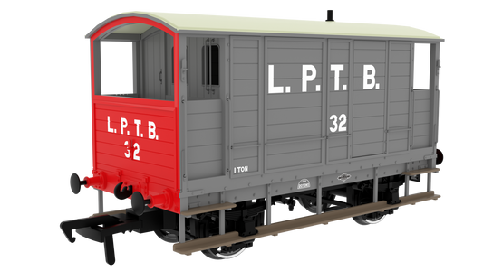 820017 LSWR/WD 20T Brake Van - No. 32 LPTB Grey