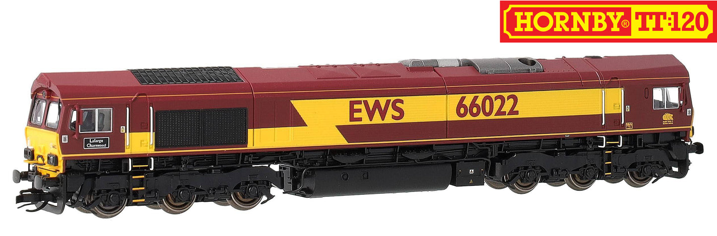 TT3030M EWS Class 66 Lafarge Charnwood 66022 Diesel Locomotive