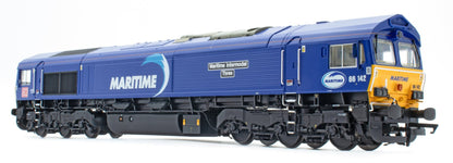 Class 66 DB Maritime Blue No.66142 Diesel Locomotive - DCC Sound