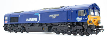 Class 66 DB Maritime Blue No.66142 Diesel Locomotive