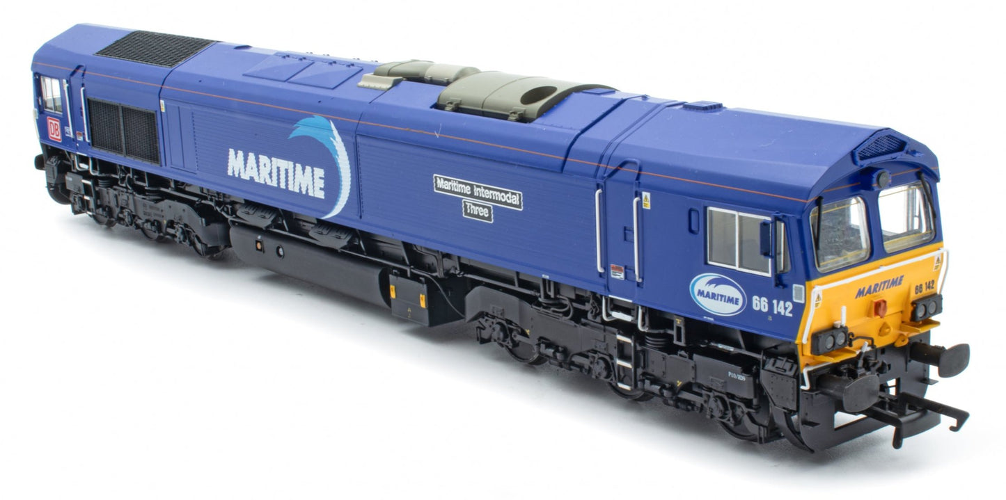 Class 66 DB Maritime Blue No.66142 Diesel Locomotive - DCC Sound