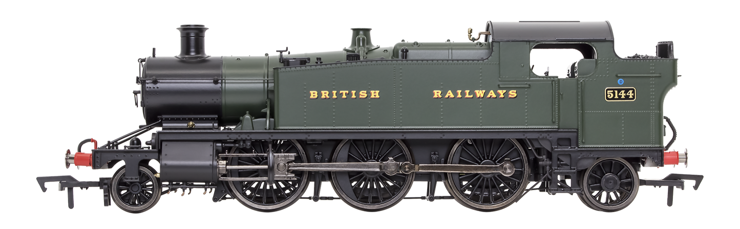 Large Prairie 5144 GWR Green British Railways Steam Locomotive - DCC Fitted