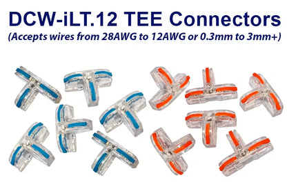 DCW-iLT.12 Solder-Free i-Link TEE Wire Connectors (12 pack)