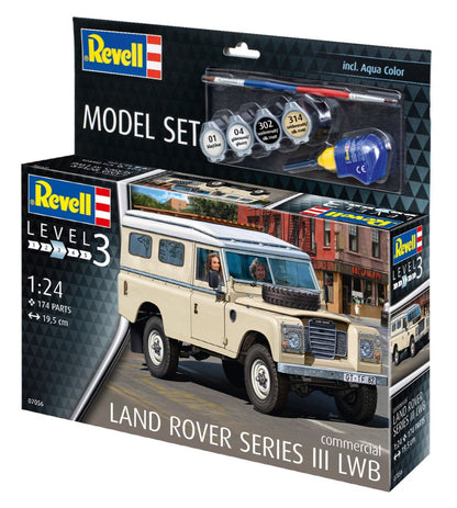 Model Set Land Rover Series III LWB Commercial (1:24 Scale) Model Kit