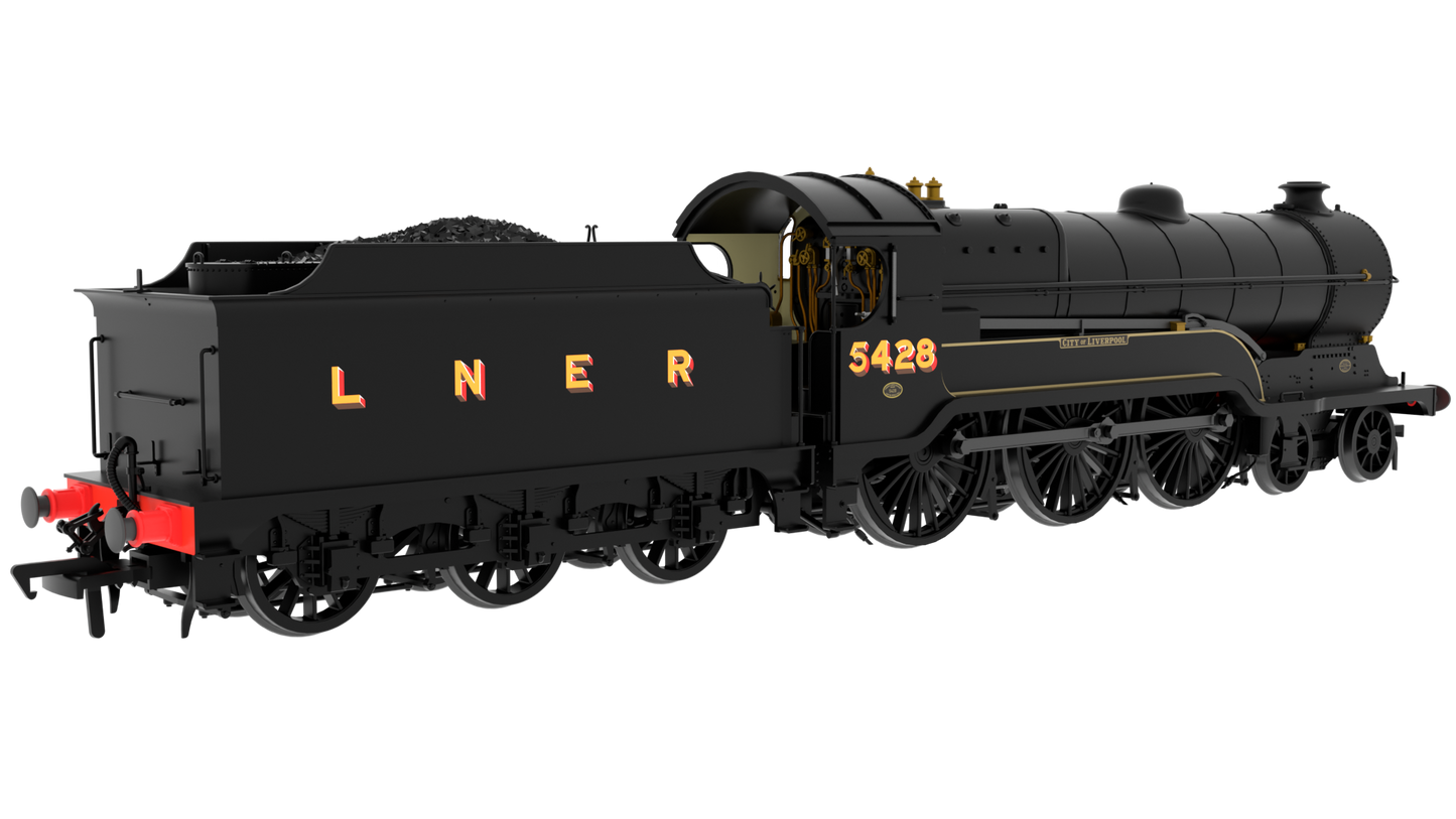 812507 LNER B2 Class 4-6-0 No.5428 'City of Liverpool' - LNER Black (Shaded) Steam Locomotive - DCC Sound