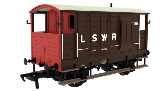 820002 LSWR/WD 20T Brake Van - No. 4186 LSWR Brown