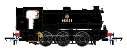 Hunslet 'Austerity' 0-6-0 Saddle Tank BR Black No.68025 (Early Emblem) Steam Locomotive