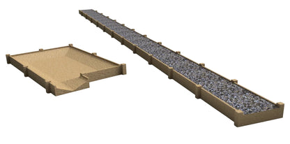 OO Gauge Wooden Walkway Trough (Single Pack) - Unpainted