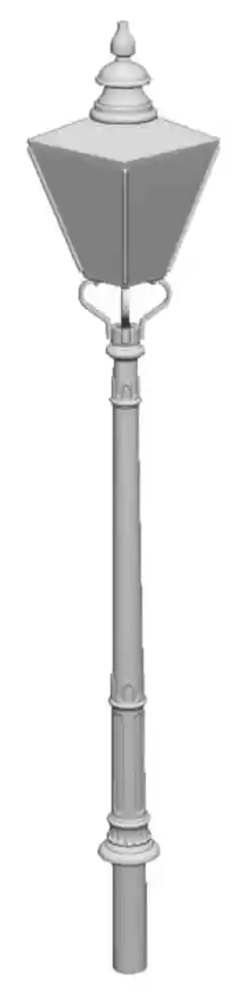 O Gauge - Detailing - GWR No1 Column Circular Lamps x5