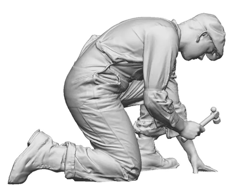 N Gauge - Trade & Services - Workman with hammer