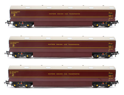 Newton Chambers Car Transporter Eastern Region BR Lined Maroon E96288/289/290E - Pack 1