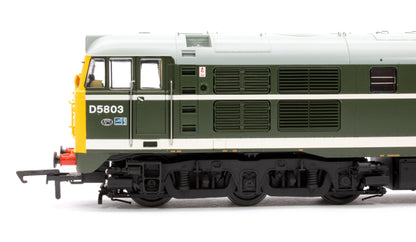 Pre-Owned Class 31 No. D5803 BR Green Full Yellow Ends BR Arrows Diesel Locomotive (DCC Sound)