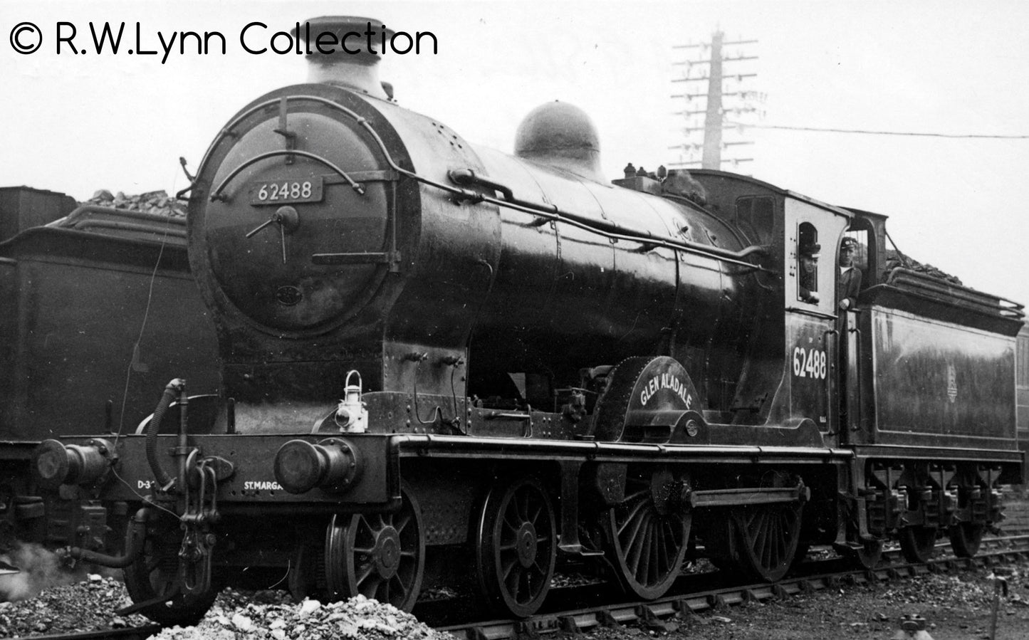 Class D34 ‘Glen’ 4-4-0 62488 “Glen Aladale” BR Lined Black Early Emblem (1948-1956) Steam Locomotive