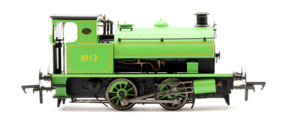 Hawthorn Leslie 0-4-0 Yellow Chevrons  Newcastle Electric Supply 13 - Steam Tank Locomotive - DCC Sound Fitted