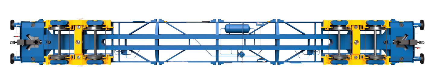 PFA 93419 Tiphook Blue VNH-1 Bogies Blue Body