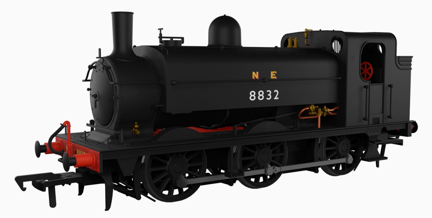 LNER J52/2 No.8832 NE Plain Black Steam Tank Locomotive