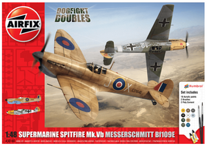 Supermarine Spitfire Mk.Vb Messerschmitt Bf109E Dogfight Double Gift Set Model Kit