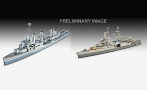 Gift Set Pacific Warriors (USS Fletcher & Indianapolis) Model Kit