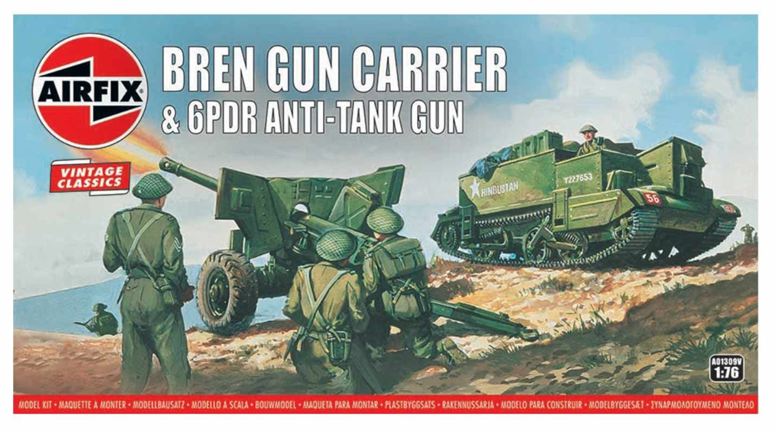 Bren Gun Carrier & 6PDR Anti-Tank Gun Model Kit