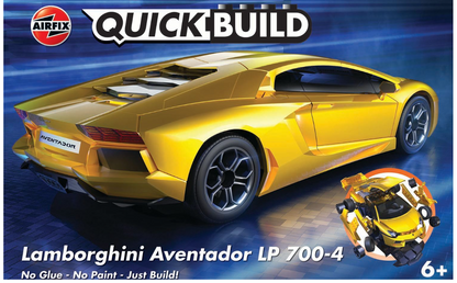 QUICKBUILD Lamborghini Aventador - Yellow Model Kit