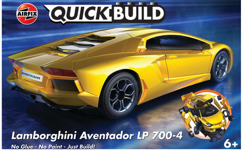 Airfix J6026 QUICKBUILD Lamborghini Aventador - Yellow Model – Rails